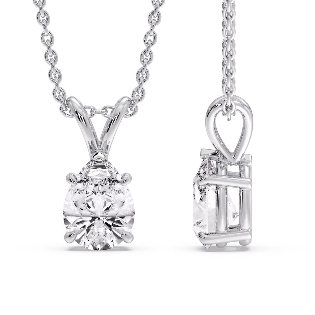 Pear Shaped Solitaire Necklace