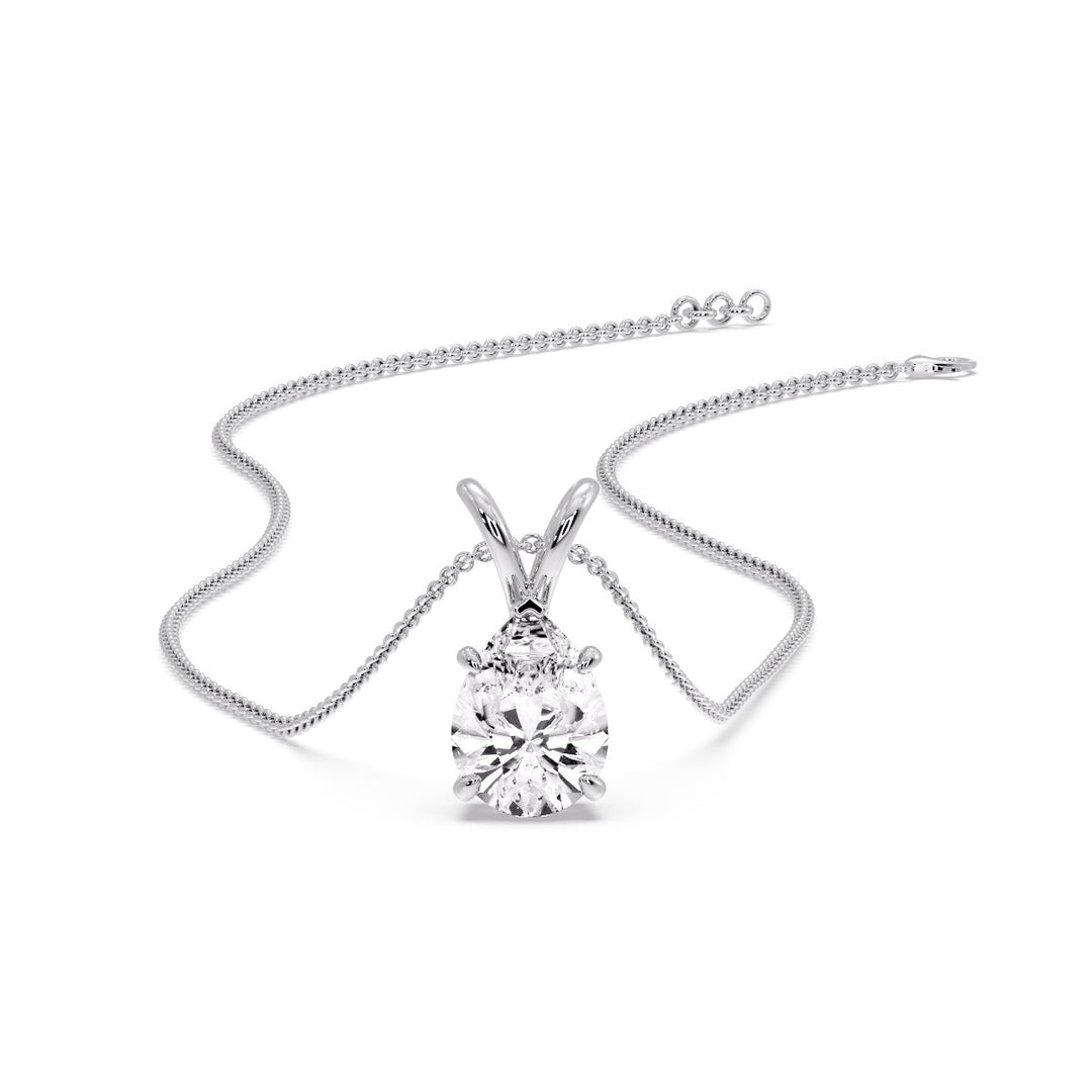 Pear Shaped Solitaire Necklace