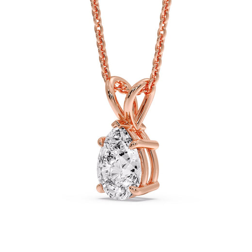 Pear Shaped Solitaire Necklace
