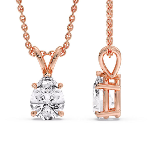 Pear Shaped Solitaire Necklace