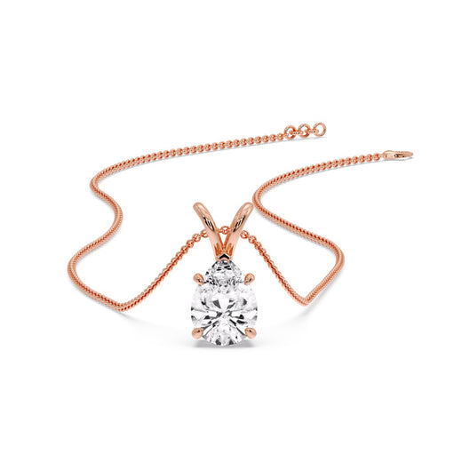 Pear Shaped Solitaire Necklace