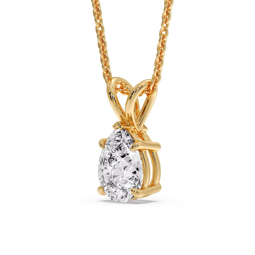 Pear Shaped Solitaire Necklace