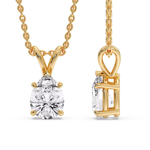 Pear Shaped Solitaire Necklace