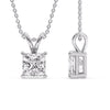 Load image into Gallery viewer, 4-ct.-diamond-princess-cut-solitaire-necklace-in-white-gold-FDPD8469PR-4CT-ANGLE3-WG
