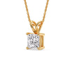 Load image into Gallery viewer, 4-ct.-diamond-princess-cut-solitaire-necklace-in-yellow-gold-FDPD8469PR-4CT-ANGLE2-YG