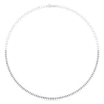 Load image into Gallery viewer, 4-ct.-diamond-teardrop-bezel-necklace-in-FDNK10579-(0.05CT)-NL-WG