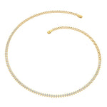 Load image into Gallery viewer, 4-ct.-diamond-teardrop-bezel-necklace-in-FDNK10579-(0.05CT)-NL-YG