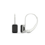 Load image into Gallery viewer, 4-ct.-leverback-emerald-black-onyx-earrings-in-white-gold-FDEAR9225EMGBLACK-4.00 CT-NL-WG
