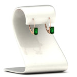Load image into Gallery viewer, 4-ct.-leverback-emerald-emerald-earrings-in-rose-gold-FDEAR9225EMGEMGR-4.00 CT-NL-RG
