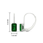 Load image into Gallery viewer, 4-ct.-leverback-emerald-emerald-earrings-in-white-gold-FDEAR9225EMGEMGR-4.00 CT-NL-WG
