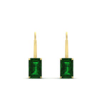 Load image into Gallery viewer, 4-ct.-leverback-emerald-emerald-earrings-in-yellow-gold-FDEAR9225EMGEMGR-4.00 CT-NL-YG
