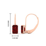 Load image into Gallery viewer, 4-ct.-leverback-emerald-ruby-earrings-in-rose-gold-FDEAR9225EMGRUDR-4.00 CT-NL-RG
