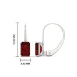 Load image into Gallery viewer, 4-ct.-leverback-emerald-ruby-earrings-in-white-gold-FDEAR9225EMGRUDR-4.00 CT-NL-WG
