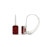 Load image into Gallery viewer, 4-ct.-leverback-emerald-ruby-earrings-in-white-gold-FDEAR9225EMGRUDR-4.00 CT-NL-WG
