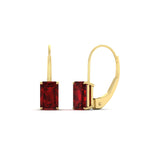 Load image into Gallery viewer, 4-ct.-leverback-emerald-ruby-earrings-in-yellow-gold-FDEAR9225EMGRUDR-4.00 CT-NL-YG
