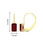 Load image into Gallery viewer, 4-ct.-leverback-emerald-ruby-earrings-in-yellow-gold-FDEAR9225EMGRUDR-4.00 CT-NL-YG

