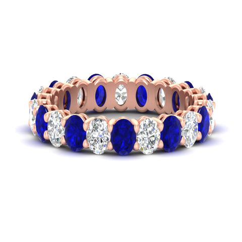 4-ctw-classic-oval-diamond-eternity-band-ring-with-blue-sapphire-in-rose-gold-fdewb8324ovgsablsleep-4.50x3.00mm-nl-rg