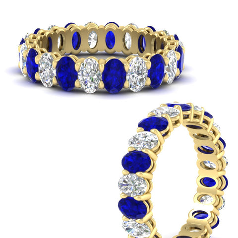 4-ctw-classic-oval-diamond-eternity-band-ring-with-blue-sapphire-in-yellow-gold-fdewb8324ovgsablangle3-4.50x3.00mm-nl-yg