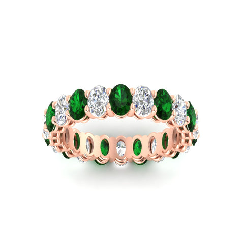 4-ctw-classic-oval-diamond-eternity-band-ring-with-emerald-in-rose-gold-fdewb8324ovgemgrangle5-4.50x3.00mm-nl-rg