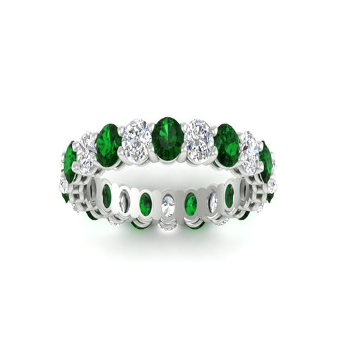 4-ctw-classic-oval-diamond-eternity-band-ring-with-emerald-in-white-gold-fdewb8324ovgemgrangle5-4.50x3.00mm-nl-wg