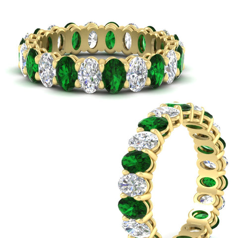 4-ctw-classic-oval-diamond-eternity-band-ring-with-emerald-in-yellow-gold-fdewb8324ovgemgrangle3-4.50x3.00mm-nl-yg