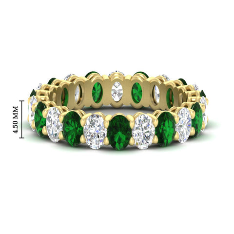 4-ctw-classic-oval-diamond-eternity-band-ring-with-emerald-in-yellow-gold-fdewb8324ovgemgrsleep-4.50x3.00mm-nl-yg-hw