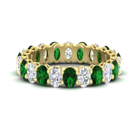4-ctw-classic-oval-diamond-eternity-band-ring-with-emerald-in-yellow-gold-fdewb8324ovgemgrsleep-4.50x3.00mm-nl-yg