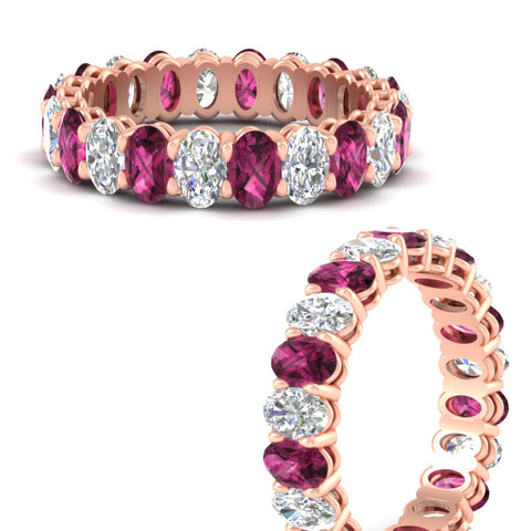 4-ctw-classic-oval-diamond-eternity-band-ring-with-pink-sapphire-in-rose-gold-fdewb8324ovgsadrpiangle3-4.50x3.00mm-nl-rg