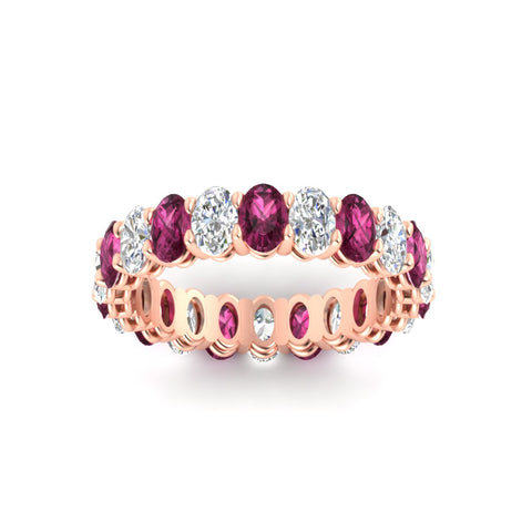 4-ctw-classic-oval-diamond-eternity-band-ring-with-pink-sapphire-in-rose-gold-fdewb8324ovgsadrpiangle5-4.50x3.00mm-nl-rg
