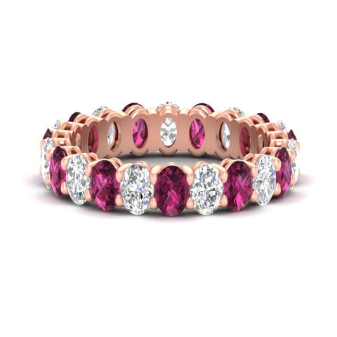 4-ctw-classic-oval-diamond-eternity-band-ring-with-pink-sapphire-in-rose-gold-fdewb8324ovgsadrpisleep-4.50x3.00mm-nl-rg