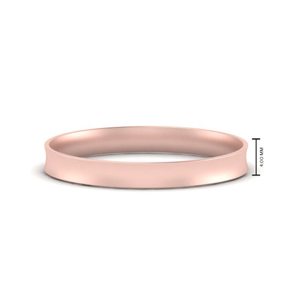 Comfort Fit Concave Mens Band