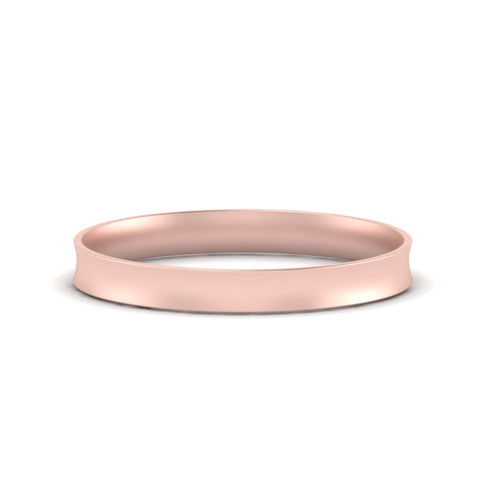 Comfort Fit Concave Mens Band