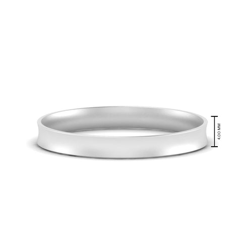 Comfort Fit Concave Mens Band