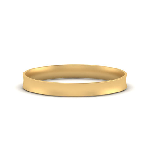 Comfort Fit Concave Mens Band