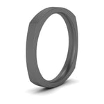 Load image into Gallery viewer, 4 mm Square Comfort Fit Mens Wedding Band
