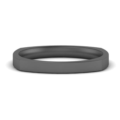 Square Comfort Fit Mens Wedding Band