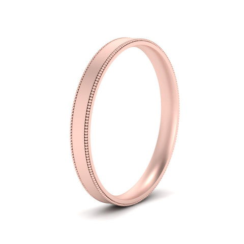 Stepped Edge Comfort Fit Flat Mens Band