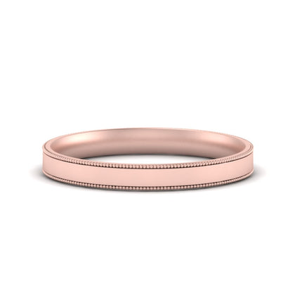 Stepped Edge Comfort Fit Flat Mens Band