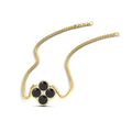 Thumbnail 71 - 4-petal-flower-black-diamond-pendant-in-FDPD1101GBLACK-NL-YG