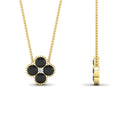 Thumbnail 72 - 4-petal-flower-black-diamond-pendant-in-FDPD1101GBLACK-NL-YG