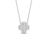 Load image into Gallery viewer, 4-petal-flower-diamond-pendant-in-platinum-FDPD1101-NL-WG