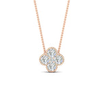 Load image into Gallery viewer, 4-petal-flower-diamond-pendant-in-FDPD1101-NL-RG
