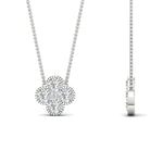 Load image into Gallery viewer, 4-petal-flower-diamond-pendant-in-FDPD1101-NL-WG
