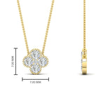 Load image into Gallery viewer, 4-petal-flower-diamond-pendant-in-FDPD1101-NL-YG
