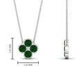 Thumbnail 45 - 4-petal-flower-emerald-pendant-in-FDPD1101GEMGR-NL-WG