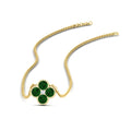 Thumbnail 63 - 4-petal-flower-emerald-pendant-in-FDPD1101GEMGR-NL-YG