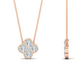 Thumbnail 8 - 4-petal-flower-gold-pendant-necklace-in-rose-gold-FDPD1101-NL-RG