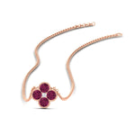 Load image into Gallery viewer, 4-petal-flower-pink-sapphire-pendant-in-FDPD1101GSADRPI-NL-RG
