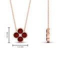 Thumbnail 25 - 4-petal-flower-ruby-pendant-in-FDPD1101GRUDR-NL-RG