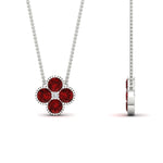Load image into Gallery viewer, 4-petal-flower-ruby-pendant-in-FDPD1101GRUDR-NL-WG
